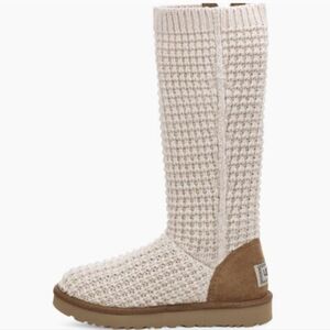 UGG Women's ClassicSolene Tall Knit BootsChestnut / Oatmeal 1112478